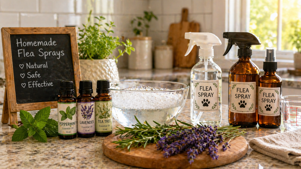 Top 3 Effective DIY Natural Flea Sprays for Your Home